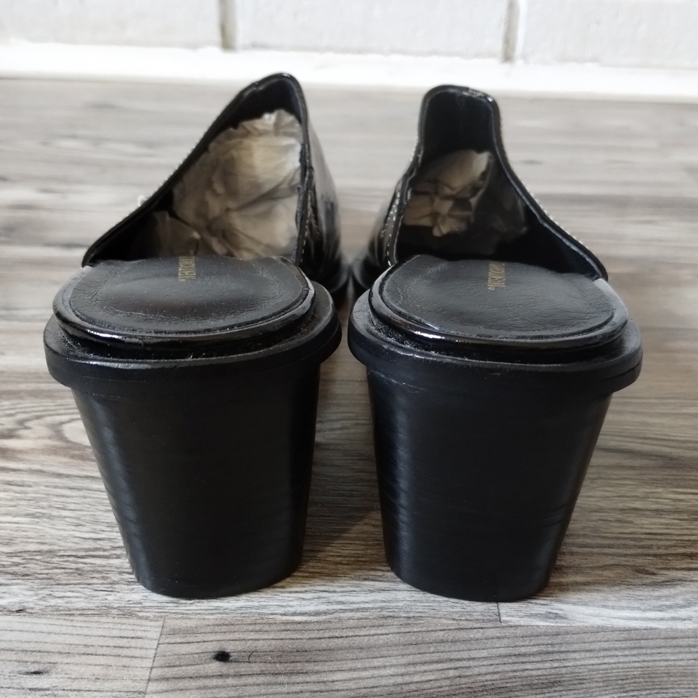 INTENTIONALLY BLANK Lala Mule Black Patent Leather Women's Size 9 - Picture 4 of 6